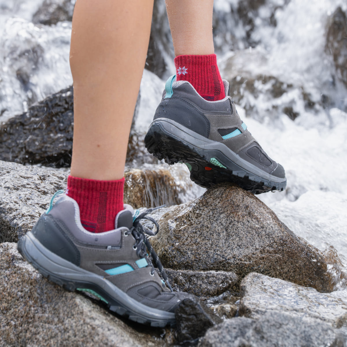 Hiking - Rosso - Calzini bassi (1 paio)